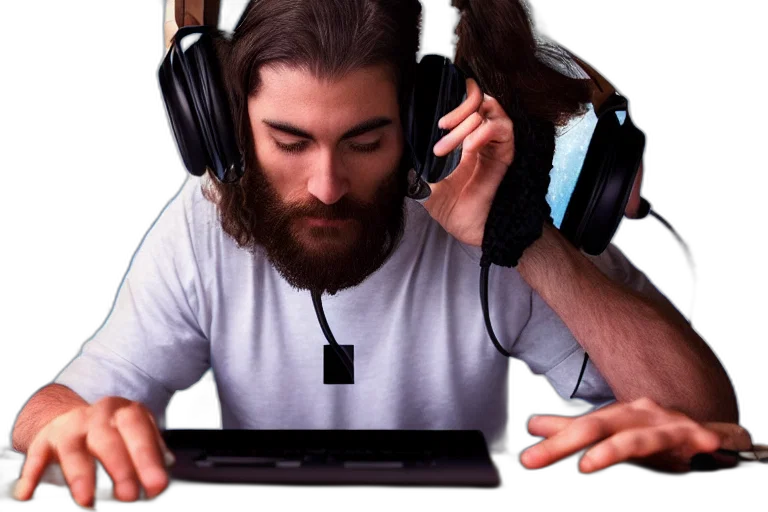 hair, staff, concept art, pixel art transparent PNG cut-out
