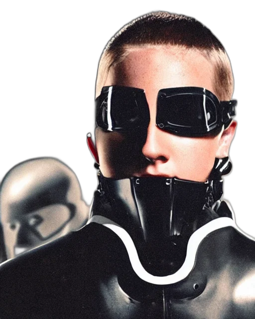 mask, face, robot, jacket transparent PNG cut-out