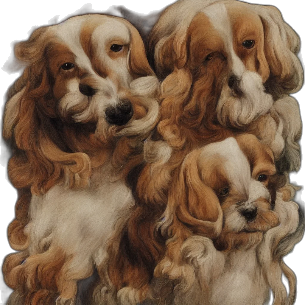 animal, oil painting, photorealistic, watercolor, concept art, painting, cute, dog transparent PNG cut-out