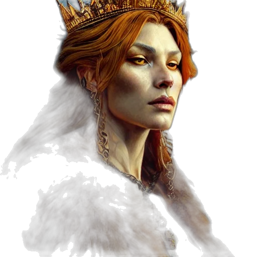 crown, face, fantasy art, concept art transparent PNG cut-out