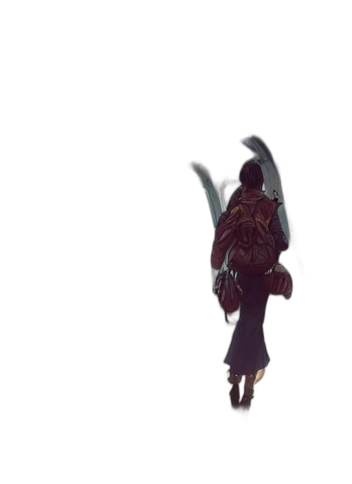 staff, dragon, creature, sword, concept art, fantasy art, 3d render, anime transparent PNG cut-out