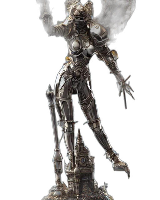 robot, staff, weapon, sword transparent PNG cut-out