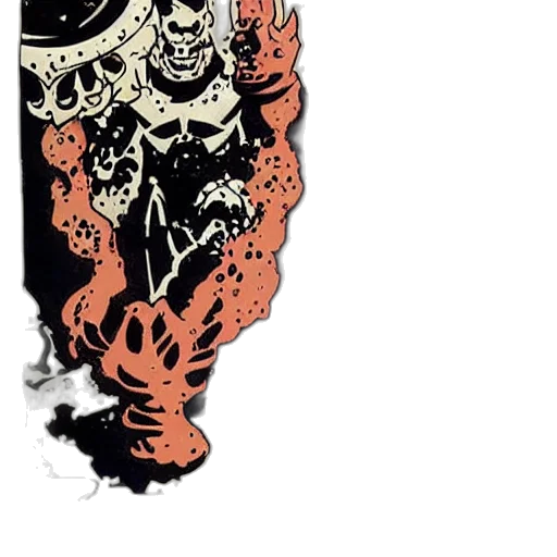 creature, mask, staff, weapon transparent PNG cut-out