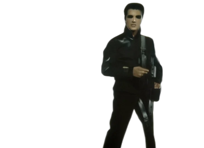 jacket, staff, robot, weapon transparent PNG cut-out
