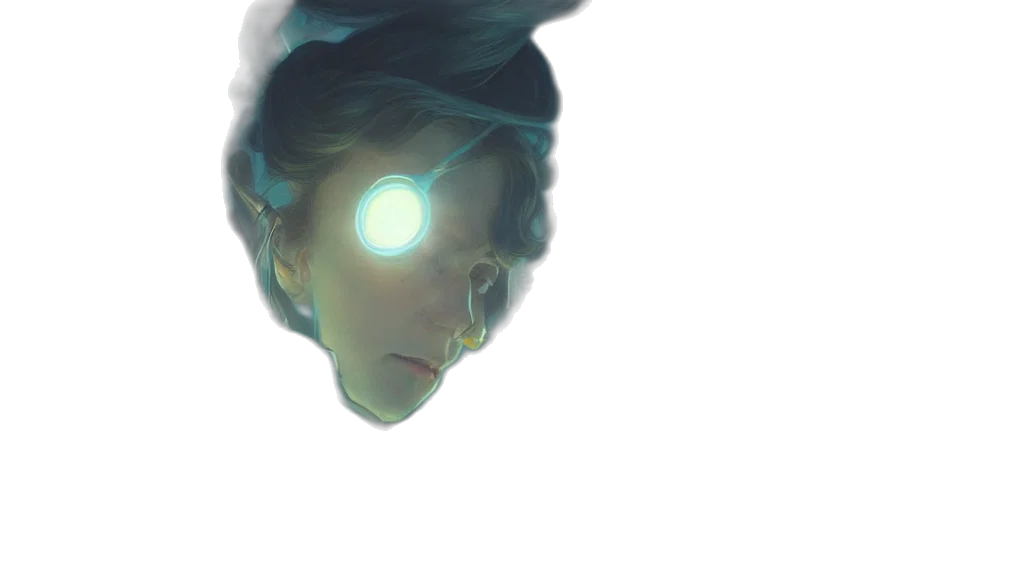 face, mask, robot, creature transparent PNG cut-out