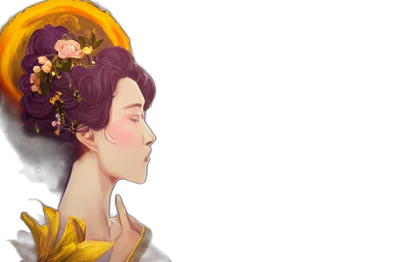 crown, face, hat, fantasy art transparent PNG cut-out
