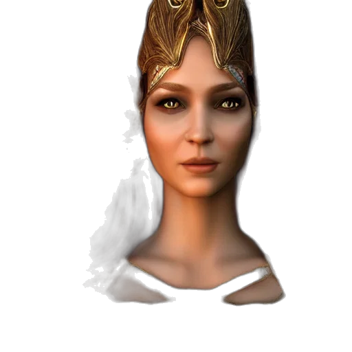 crown, face, jewelry, staff, fantasy art, 3d render, photorealistic, concept art transparent PNG cut-out