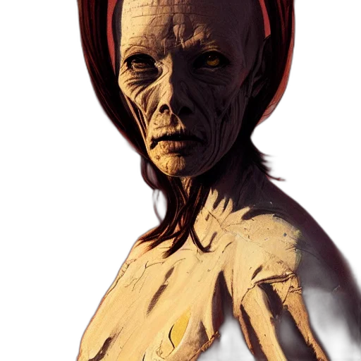 face, mask, creature, staff, concept art, comic book art, photorealistic, fantasy art transparent PNG cut-out