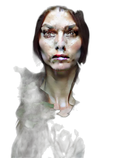 face, mask, staff, creature transparent PNG cut-out