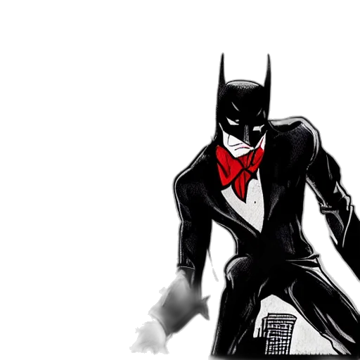 comic book art, concept art, cartoon, pixel art, batman, putting, joker, fire transparent PNG cut-out