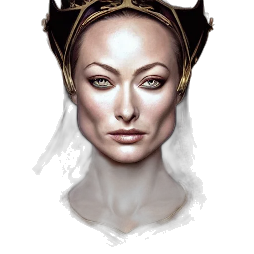 crown, face, mask, fantasy art transparent PNG cut-out