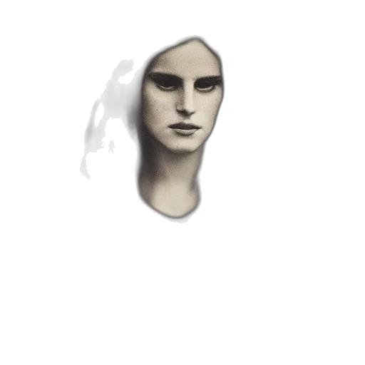 face, mask, creature, hair, pixel art, concept art, fantasy art, photorealistic transparent PNG cut-out