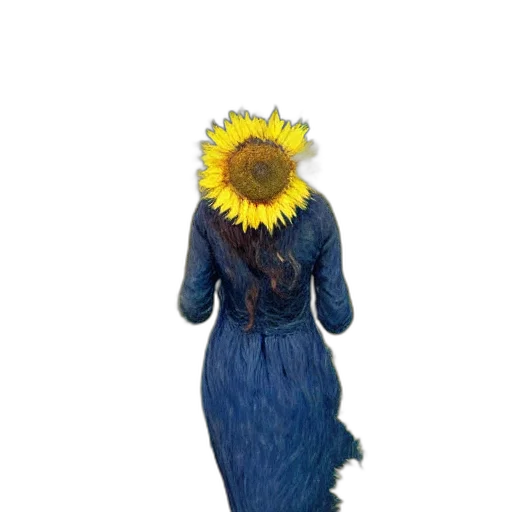 dress, flower, creature, animal, 3d render, concept art, photorealistic, watercolor transparent PNG cut-out
