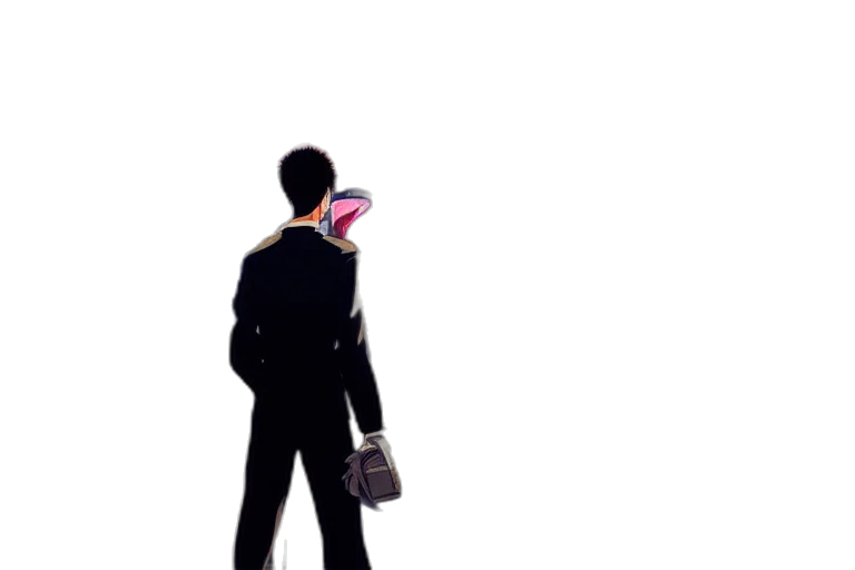 staff, jacket, umbrella, weapon transparent PNG cut-out