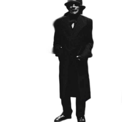 jacket, hat, staff, mask transparent PNG cut-out