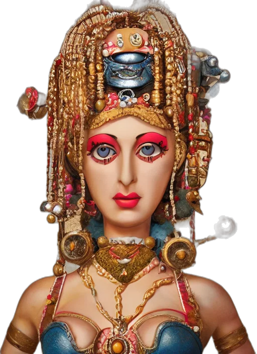jewelry, mask, face, robot transparent PNG cut-out