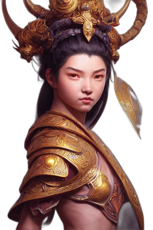 dragon, face, staff, crown transparent PNG cut-out