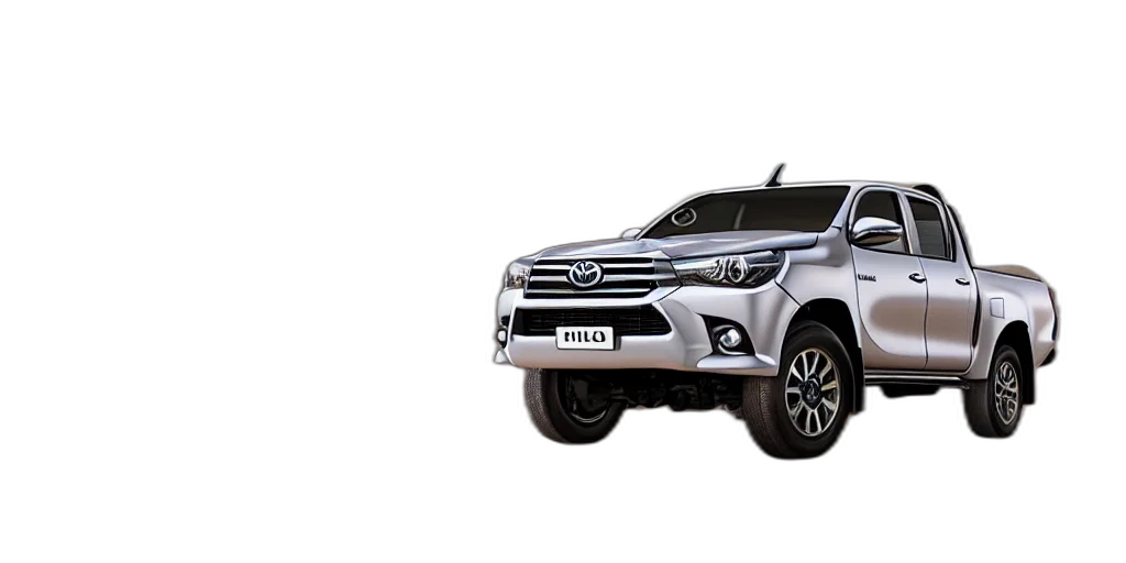 3d render, photorealistic, toyota, hilux transparent PNG cut-out