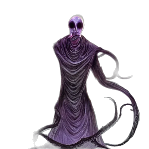 creature, mask, staff, dress transparent PNG cut-out
