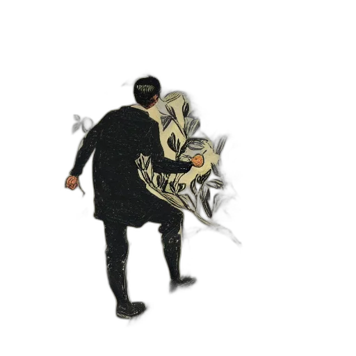 jacket, weapon, mask, staff, concept art, watercolor, pixel art, comic book art transparent PNG cut-out