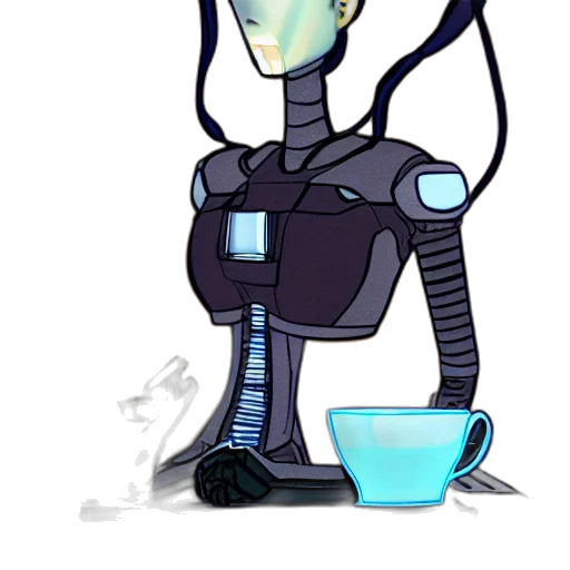 robot, staff, mask, concept art transparent PNG cut-out