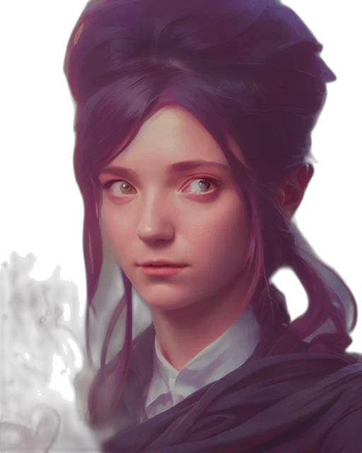 face, staff, crown, mask, fantasy art, concept art, anime, photorealistic transparent PNG cut-out