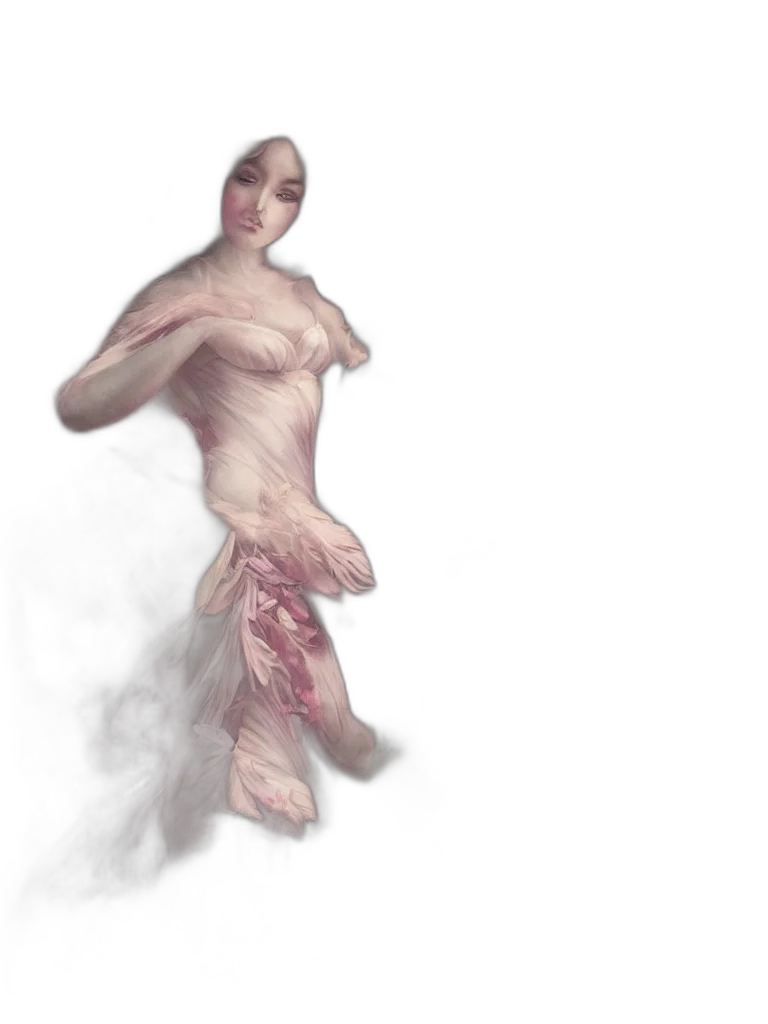 dress, creature, mask, robot, concept art, 3d render, fantasy art, photorealistic transparent PNG cut-out