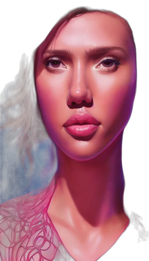 face, mask, jewelry, hair transparent PNG cut-out