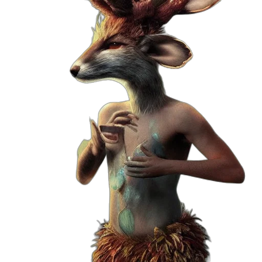 creature, mask, animal, staff transparent PNG cut-out