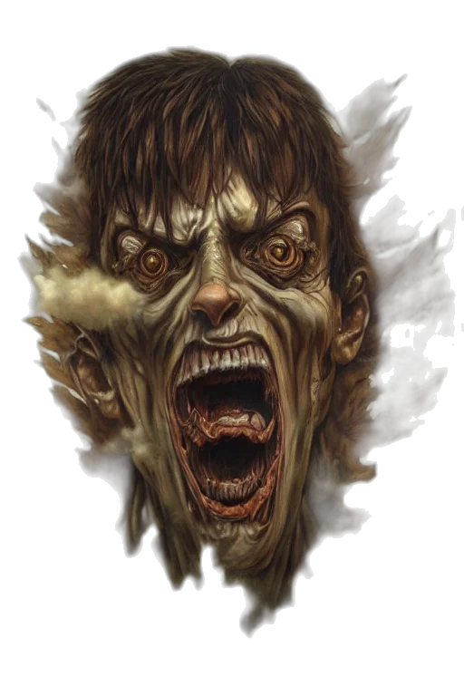 face, creature, mask, staff transparent PNG cut-out