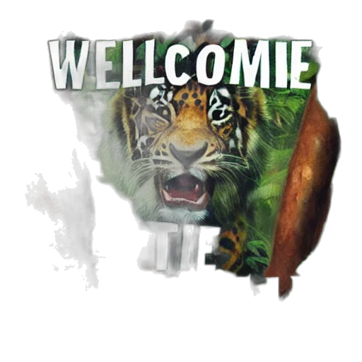 animal, concept art, 3d render, photorealistic, fantasy art, welcome, jungle, baby transparent PNG cut-out