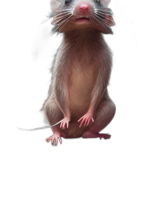 animal, creature, staff, hair, photorealistic, concept art, 3d render, watercolor transparent PNG cut-out