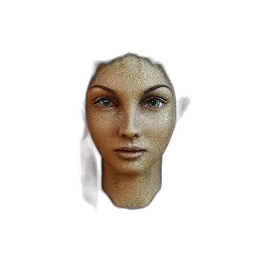 face, mask, crown, jewelry, 3d render, photorealistic, concept art, pixel art transparent PNG cut-out