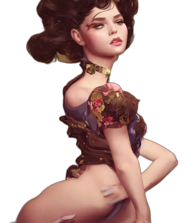 dress, crown, staff, fantasy art, concept art, photorealistic, pixel art, dark transparent PNG cut-out