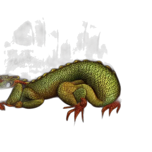 dragon, creature, animal, concept art, 3d render, watercolor, photorealistic, cute transparent PNG cut-out