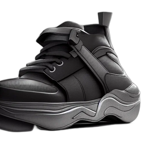 shoes, 3d render, photorealistic, sneakers transparent PNG cut-out