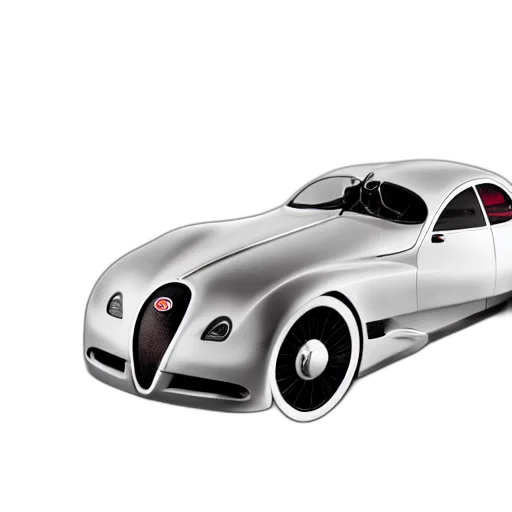 car, 3d render, concept art, photorealistic, cartoon, bugatti, type, atlantic transparent PNG cut-out