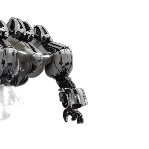 robot, animal, creature, dragon, 3d render, concept art, intricate, cat transparent PNG cut-out