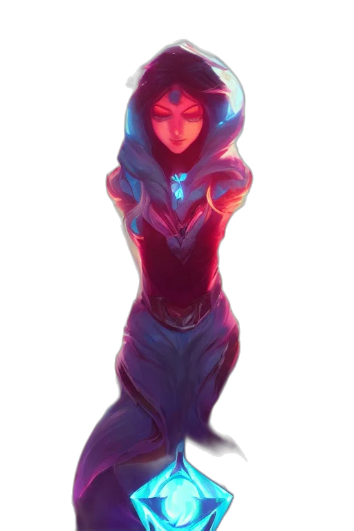 dress, robot, creature, concept art, comic book art, fantasy art, pixel art, neon lights transparent PNG cut-out