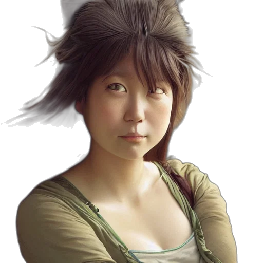 hat, hair, face, mask, photorealistic, concept art, fantasy art, anime transparent PNG cut-out