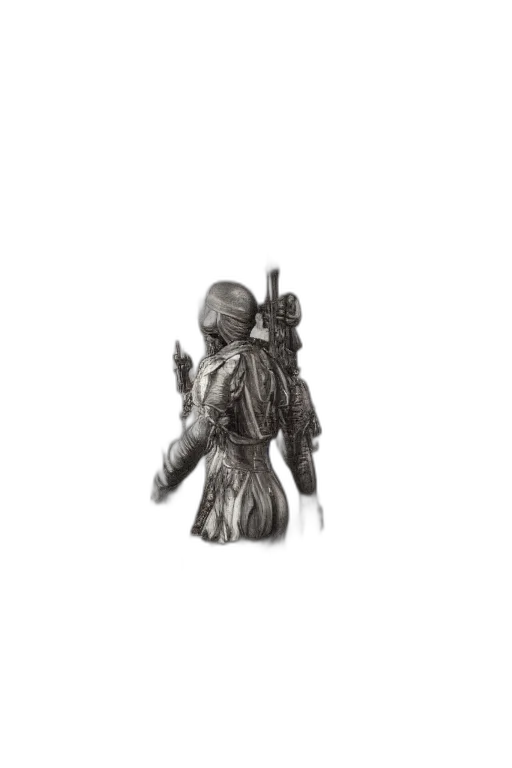 staff, weapon, robot, creature, concept art, 3d render, pencil sketch, fantasy art transparent PNG cut-out