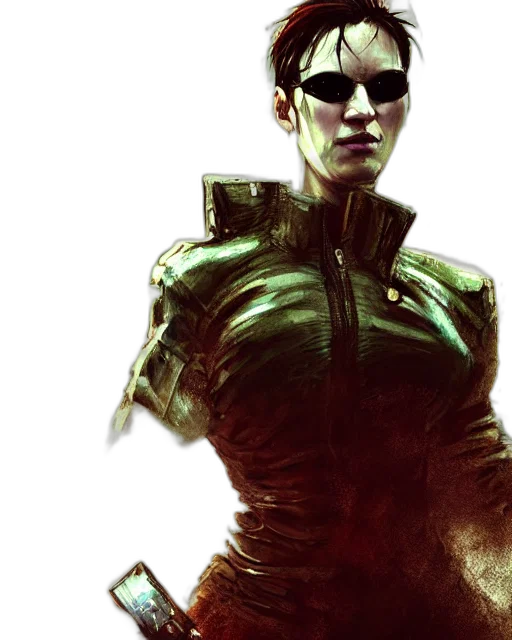 robot, cyberpunk, comic book art, concept art, fantasy art, green, battle, hardened transparent PNG cut-out