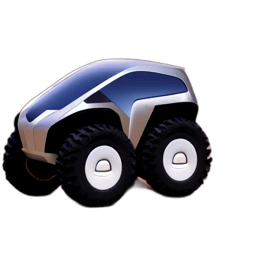car, robot, weapon, 3d render transparent PNG cut-out