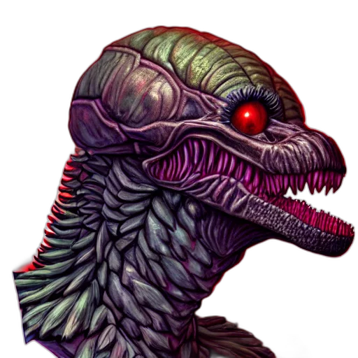 creature, dragon, animal, staff transparent PNG cut-out