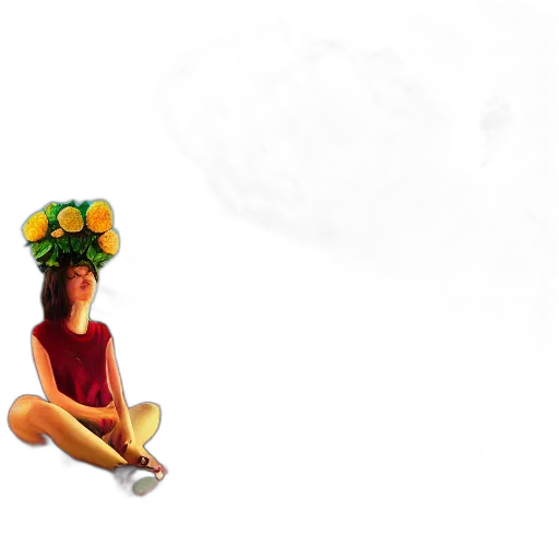 umbrella, hat, crown, staff, concept art, 3d render, pixel art, photorealistic transparent PNG cut-out