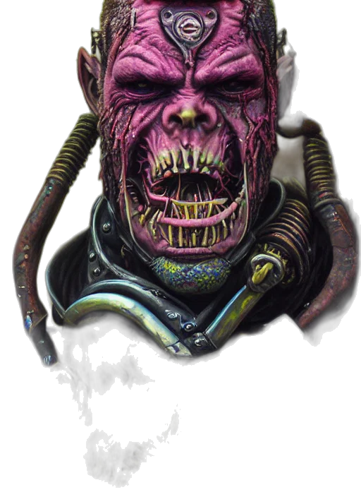 face, creature, mask, staff transparent PNG cut-out