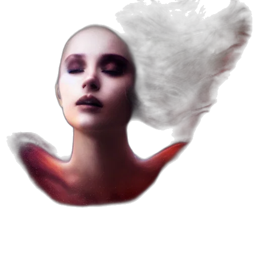 hair, creature, face, crown transparent PNG cut-out