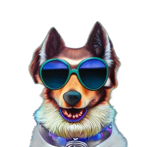 jacket, animal, staff, watercolor transparent PNG cut-out