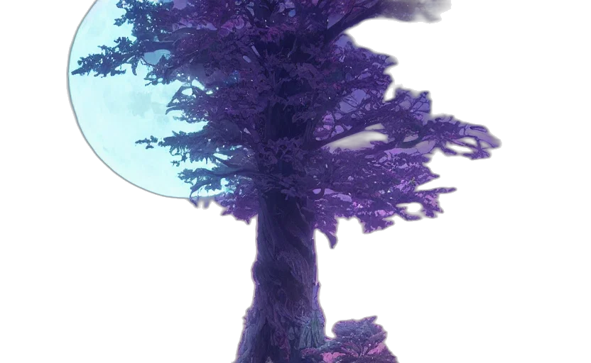 tree, creature, crown, dragon, 3d render, concept art, vaporwave, fantasy art transparent PNG cut-out