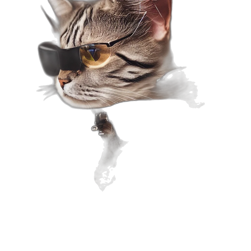 staff, animal, face, creature, photorealistic, 3d render, concept art, watercolor transparent PNG cut-out